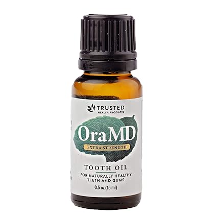 OraMD Extra Strength Tooth Oil - Healthy Gums, Fresh Breath and Helps with Sensitive Teeth - All-Natural Solution Better Than Mouthwash (1-Pack)