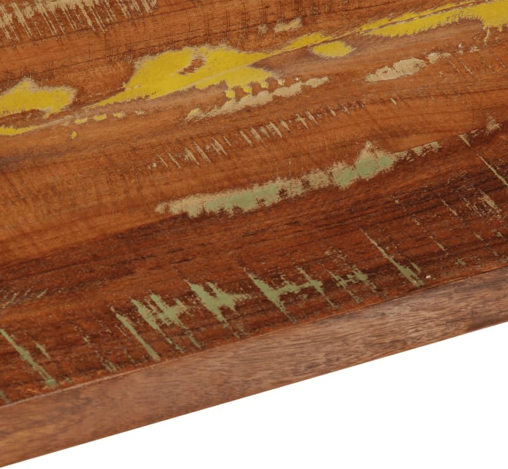 Recycled Solid Wood Rettangolare Tabletop 140 x 20 x 2,5 cm - Ideal for Desks & Dining Tables, Durable & Eco-Friendly Surface - 371017
