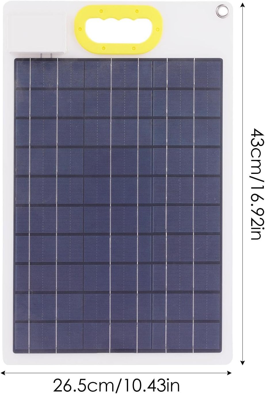 Solar Trickle Charger,30W Solar Panel Power Battery Charger - 12/24V Solar Panel Trickle Charging Kit, Solar Car Battery Charger Maintainer