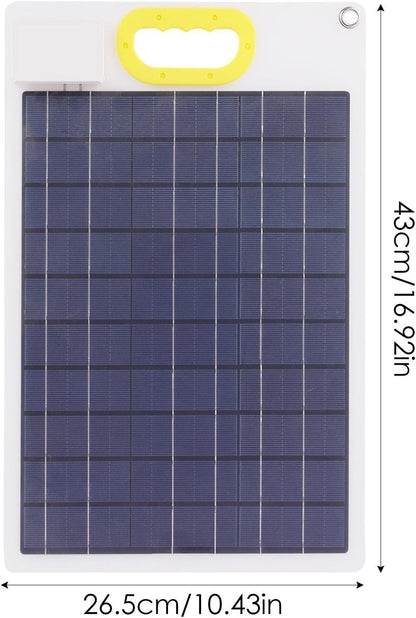Solar Trickle Charger,30W Solar Panel Power Battery Charger - 12/24V Solar Panel Trickle Charging Kit, Solar Car Battery Charger Maintainer