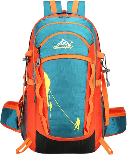 Outdoor Arrampicata Zaino, Impermeabile Campeggio Zaino, Alta Capacità Impermeabile Camping Gear Bag Outdoor Travel Sport, Arancione, Refer to description