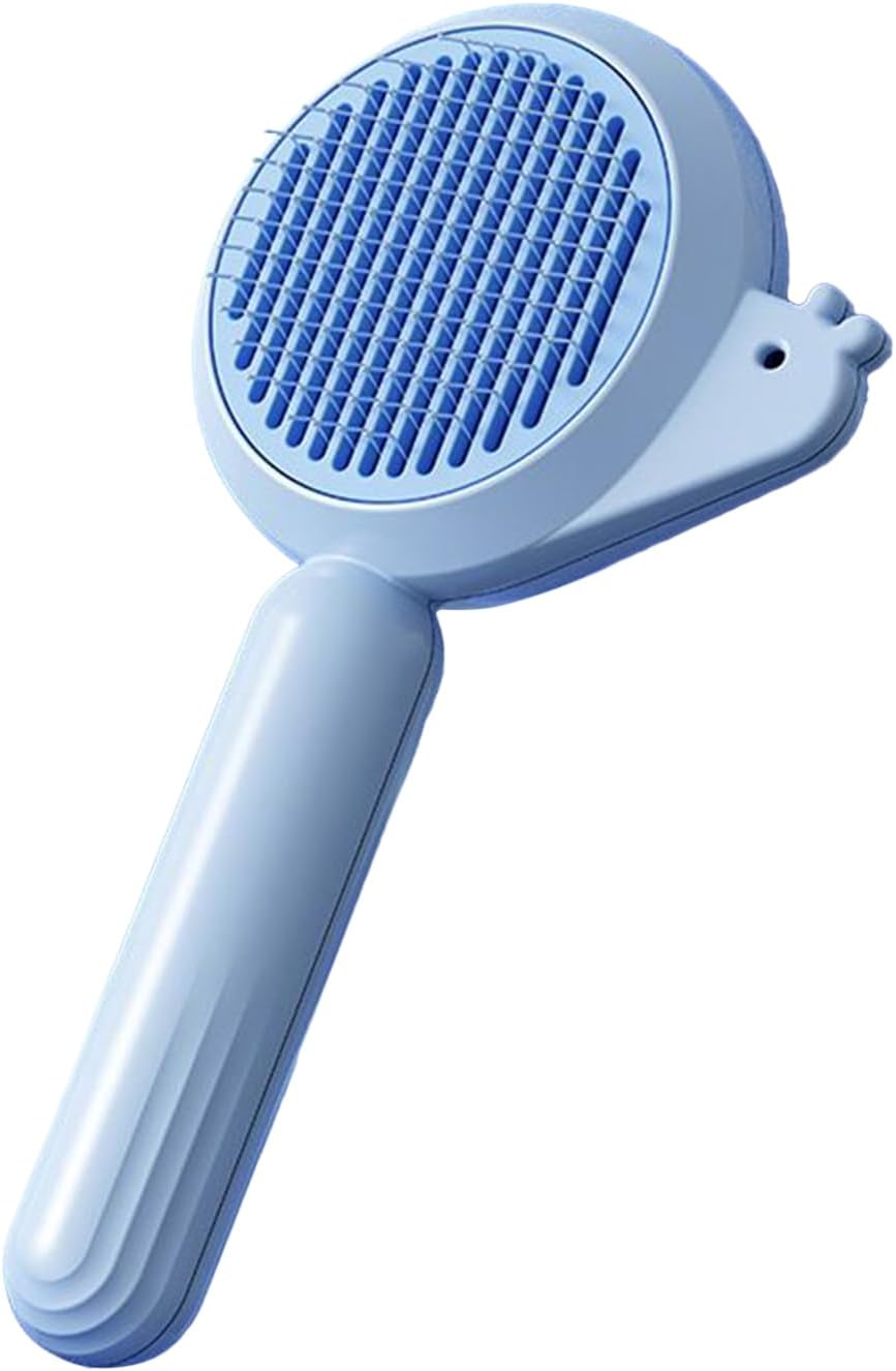Pet Grooming Brush, Sturdy Cat Hair Remover Comb, 7.09x3.94 Inches Lightweight Pet Massaging Tool, Effective Comfortable Grip Groom Supplies, Ideal for Kitten and Puppy Care