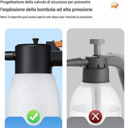 Car Wash Sprayer, Multifunctional Foaming Sprayer, 1.8L Electric Cleaning Tool for Efficient Vehicle Care, Reusable Auto Supplies for Daily Maintenance, Car Detailing