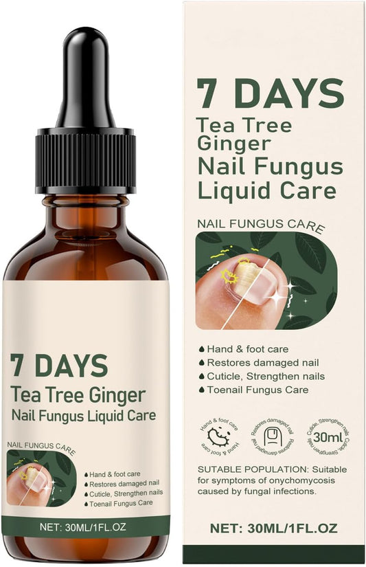 7 day Ginger Nail Care Spray Serum,Nail Oil for Growth and Strength Helps Nails Healthy Grow, Nail Care Spray Multi-Use Nail Nourishing Serum, Nail Growth Oil, 30ml (1pcs)