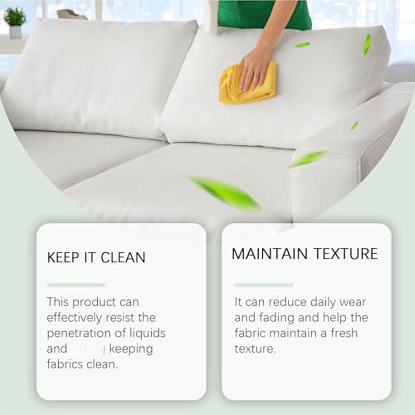 Multipurpose Protect+ Fabric Protector, Home Essentials Multipurpose Fabric Protector Spray, 100ml Fabric Water Shield Protector, Sofa Fabric Cleaning Spray, Long-Lasting Protection (1PC)