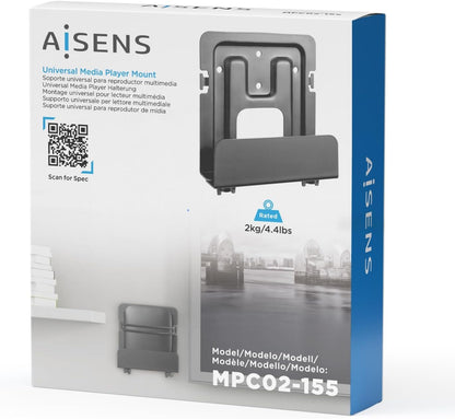 AISENS MPC02-155 Soporte Universal de Pared para Mini PC/Router