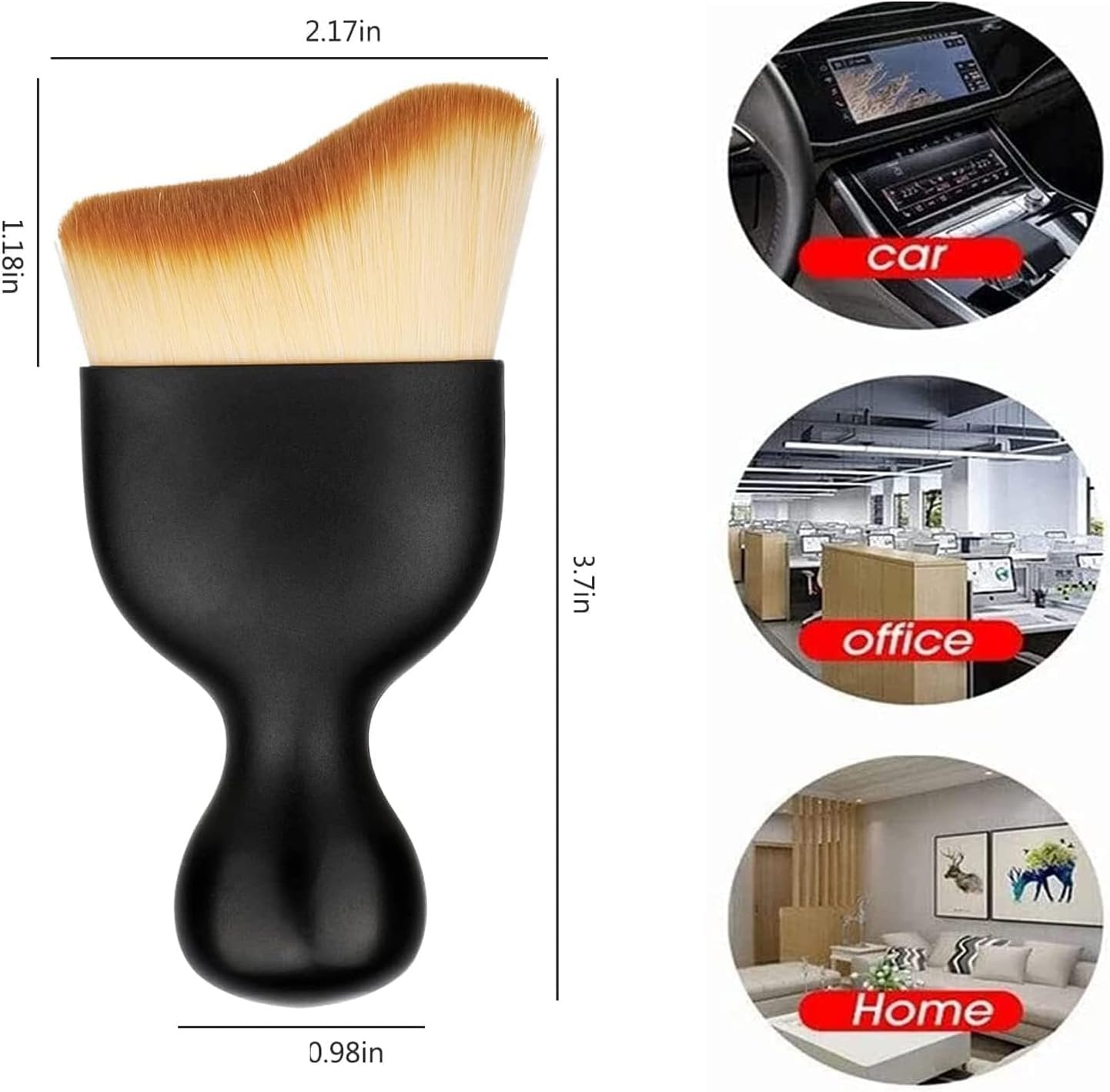 Pureadee 4PCS Car Interior Cleaning Tool, Zabernim Car Cleaning Tool, Zabernim Car Brush, Car Cleaning Brush Interior, Car Interior Cleaning Tool Brush, Zabernim Car Interior Cleaning Tool
