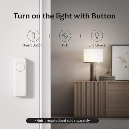 THIRDREALITY ZigBee Smart Button Yellow, 3-Way Remote Control, Require Zigbee hub, Work With SmartThings, Aeotec, Hubitat, Home Assistant, Third Reality Hub, Battery Included.
