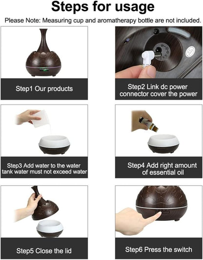 400ml Smart WiFi Wireless Essential Oil Aromatherapy Diffuser with App Voice Control Ultrasonic Diffuser Humidifier for Office Home Car (A)