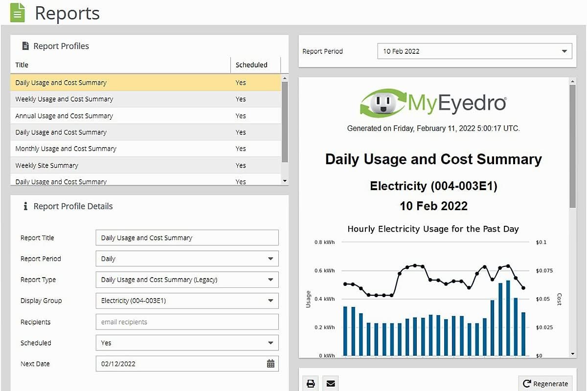 Eyedro Home Energy Monitor - Solar Energy/Net Metering - Save on Electricity - Track Power Use - Bills & Reports -Real-Time Electricity Data & History - EYEDRO-Home Ethernet or WiFi Connect (2.4 GHz)