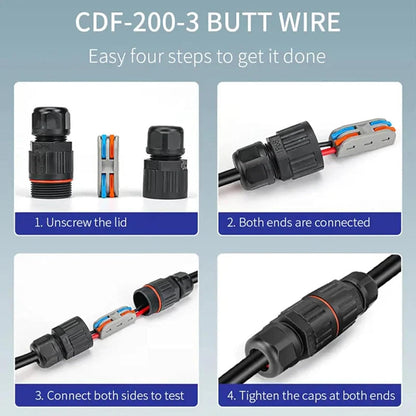 Landscape Wire Connector, Outdoor Waterproof Junction Box, Heavy Duty Underground Wire Connectors for Street, Garden, Pathway, and Landscape Lighting Installation