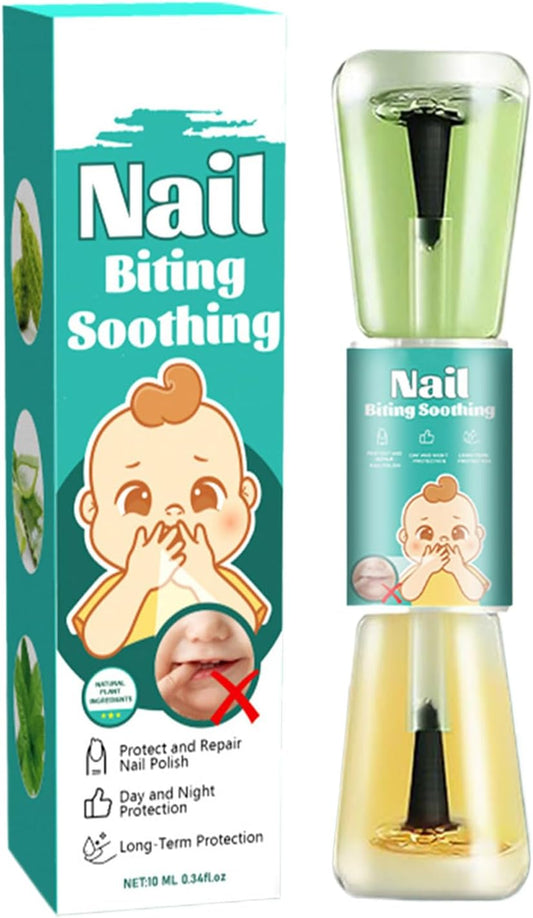 Nail Biting Polish, Natural Stopper for Kids, Thumb Sucking Deterring Formula, 10ml Effective & Safe Solution for Toddler Children, Fingernail Care Manicure Tools