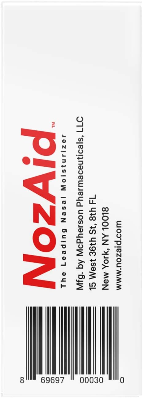 Nasal Moisturizer Spray w/Sesame Oil .34 oz Moisturizing Lubricant for Dry, Crusty, Cracked, Stuffy Nose Relief, Nosebleeds, Preservative Free by NozAid