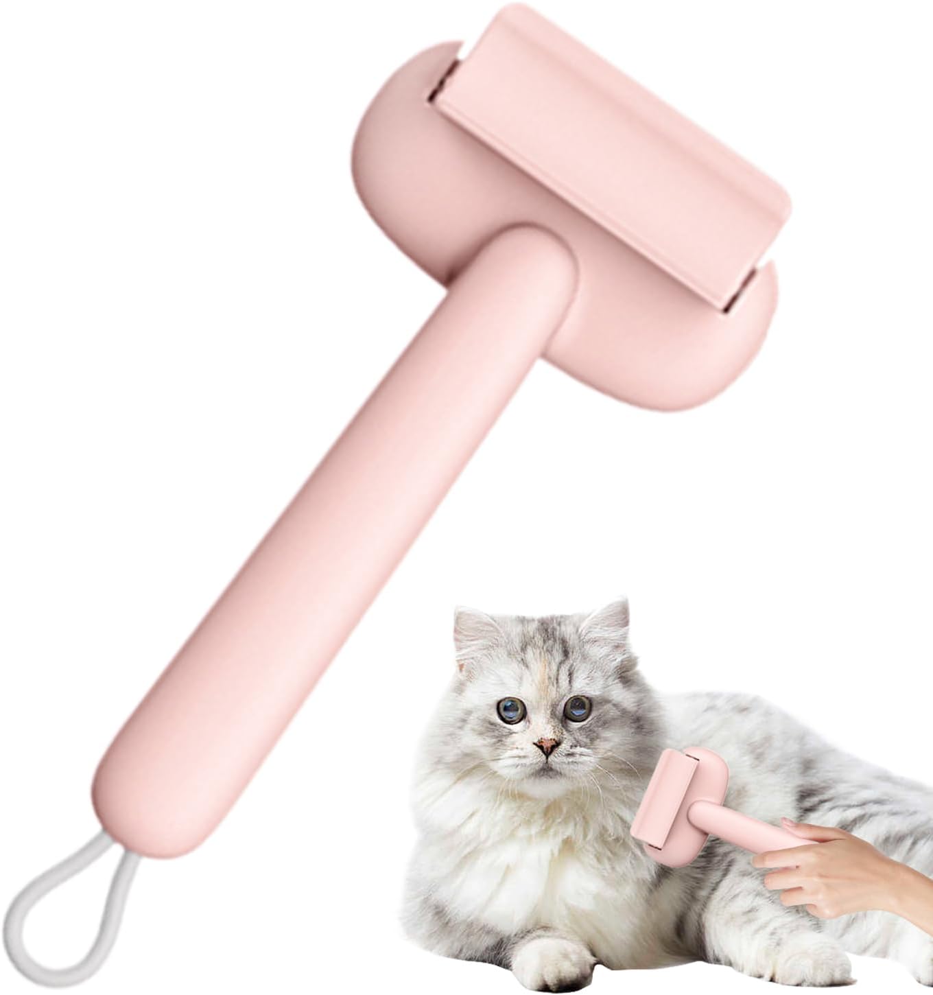 Dematting Comb, Shedding Brush, 9.45 inches, Grooming Tool, Mat Detangling Remover, Durable Stainless Steel with Comfortable Grip, Ideal for Dogs and Cats, Home Grooming, Pet Care