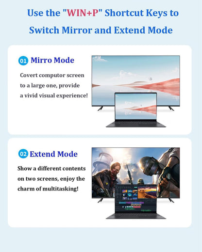 ABLEWE USB 3.0 to HDMI Adapter - USB to HDMI Converter 1080P Full HD Video Audio Adapter for PC Laptop Projector HDTV Compatible with Windows XP 7/8/8.1/10/11 Only-Updates Drivers