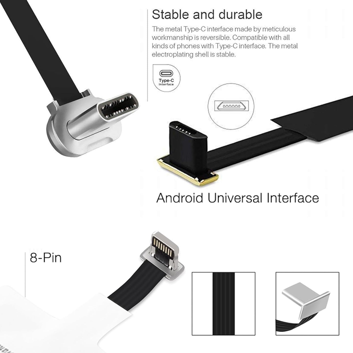 Universal Qi Wireless Charging Receiver for Android Micro USB - Thin Fast Charger Coil Pad - USB Micro USB Adapter for Android Phones