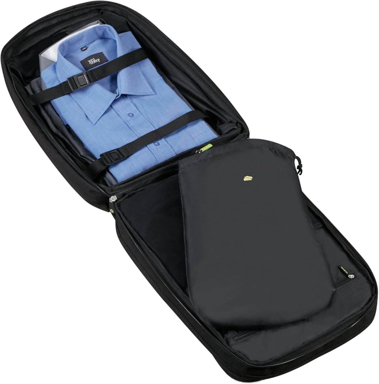Samsonite Securipak Laptop Backpack, Black Steel, Travel Backpack 15.6" EXP