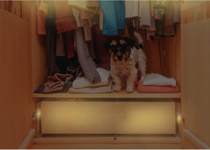 Joyzan Cabinet Hinge LED Light, Sensor Lights Universal Cupboard Light Smart Touch Induction for Modern Kitchen Home Lamp Closet Night Lamps Under Wardrobe Living Room Bedroom 10PCS Warm or White