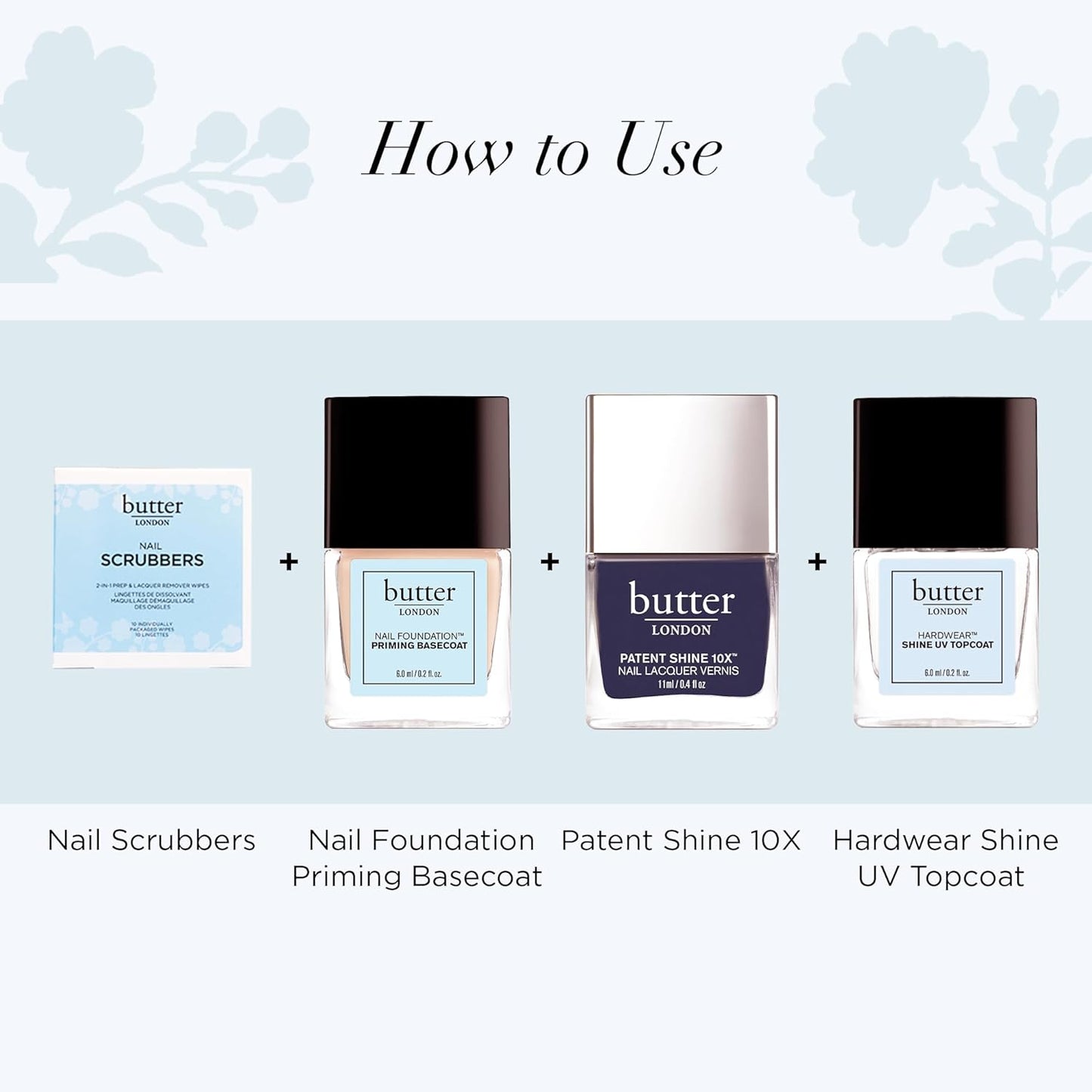 Butter LONDON Nail Polish Remover Pads, Nail Scrubbers - 2-in-1 Prep & Lacquer Remover Nail Wipes - Travel-Friendly Gel Fingernail Polish Remover -...
