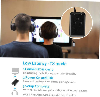 ARTIBETTER Bt101 2-in-1 Audio Transmitter Receiver Auto-Search Memory Connection for Gaming Entertainment