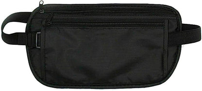 YuanYouTong Travel Money Belt, Passport Holder, Fanny Pack for Women Men, Waterproof Travel Wallet Hidden Waist Bag Outdoor Bum Bag for Cash, Credit Card, Travel Documents and Mobile Phone, Black,