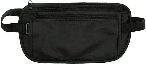 YuanYouTong Travel Money Belt, Passport Holder, Fanny Pack for Women Men, Waterproof Travel Wallet Hidden Waist Bag Outdoor Bum Bag for Cash, Credit Card, Travel Documents and Mobile Phone, Black,