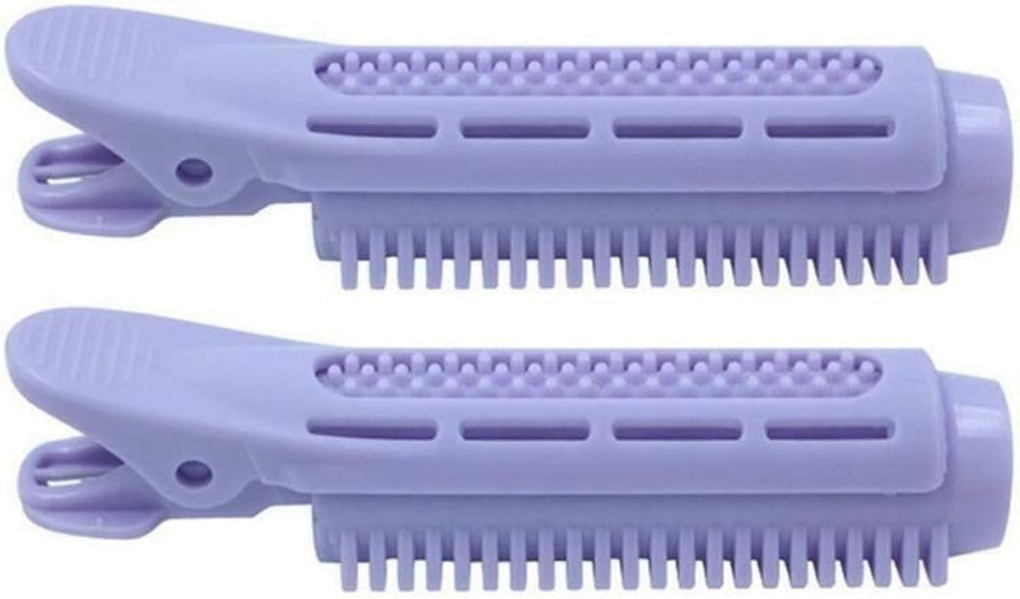 Bigodini,Heatless Hair Curler Le radici dei bigodini rulli dei capelli dell'onda Formers volumizzante Fluffy clip che designa attrezzo 8pcs Cura dei capelli (Size : 8PCS Purple)