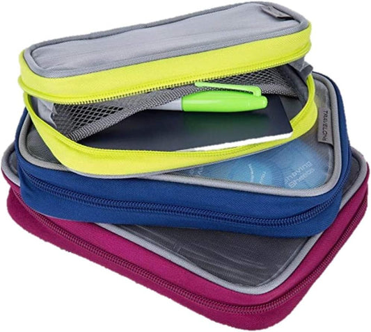 Travelon Set of 3 Packing Squares Cool Tones, Bright, One Size, Travelon Set of 3 Packing Squares Cool Tones