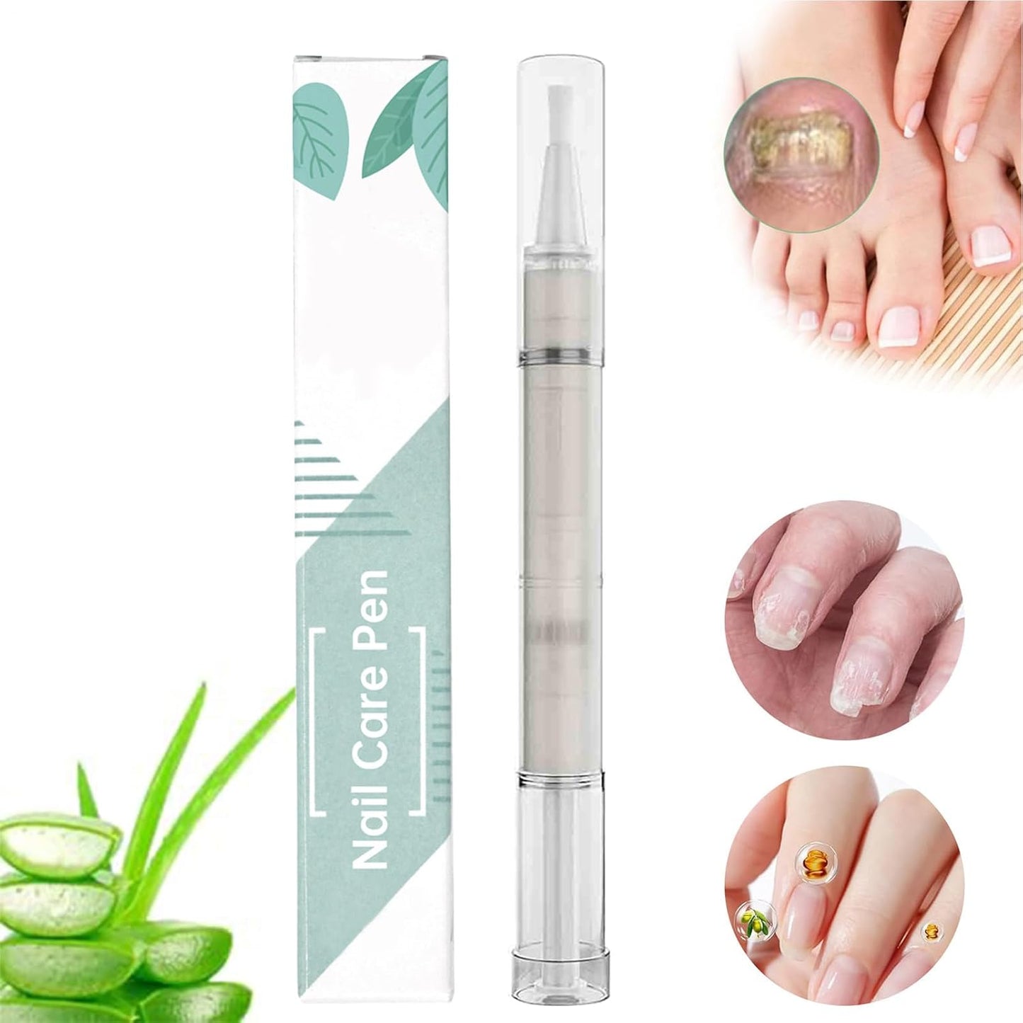 Nail Oil Pen, Nail Growth Pens, 0.87x0.71in Cuticle Nourishing Liquid, 4ml Strengthening Hydrating Formula, Fingernail Brittle Care for Women, Girls, Salon Supply