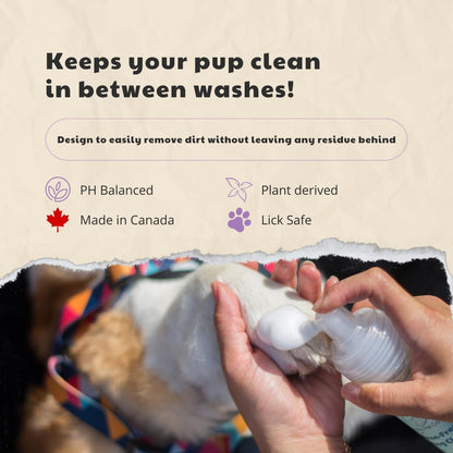 Drby Pet Co. No-Rinse Foaming Cleanser – Quick and Gentle Pet Hygiene (Lavender)