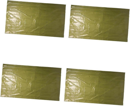 Happyyami 4pcs Survival Blanket Tent Windproof Emergency Tarp Warm Camping Accessory