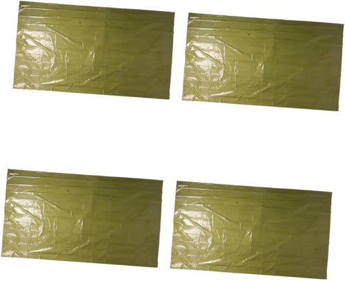 Happyyami 4pcs Survival Blanket Tent Windproof Emergency Tarp Warm Camping Accessory