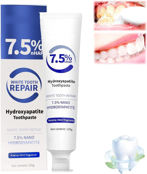 M-SDRWIKEY Hydroxyapatite Toothpaste,M-SDRWIKEY Toothpaste,Hydroxyapatite Toothpaste,Deep Cleaning Oral Care Toothpaste,Whitening Toothpaste,Enamel Protection & Whitening for Sensitive Teeth,120g (1)