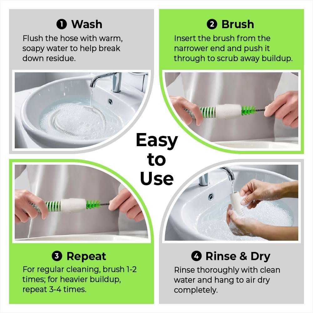 PURDOUX Purslim 6ft CPAP Hose Brush, CPAP Cleaner for Standard 22mm & Slim 15mm CPAP Hoses, CPAP Supplies and CPAP Accessories for CPAP Machines