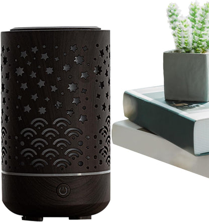 Oil Diffuser, Small Aroma umidificatore, 4-in-1 Multifunctional Design, Automatic Mist Fragrance Control, 7.01x3.94x3.94 pollici, Compact Ideal for Hotel, Kitchen, and Workplace Use