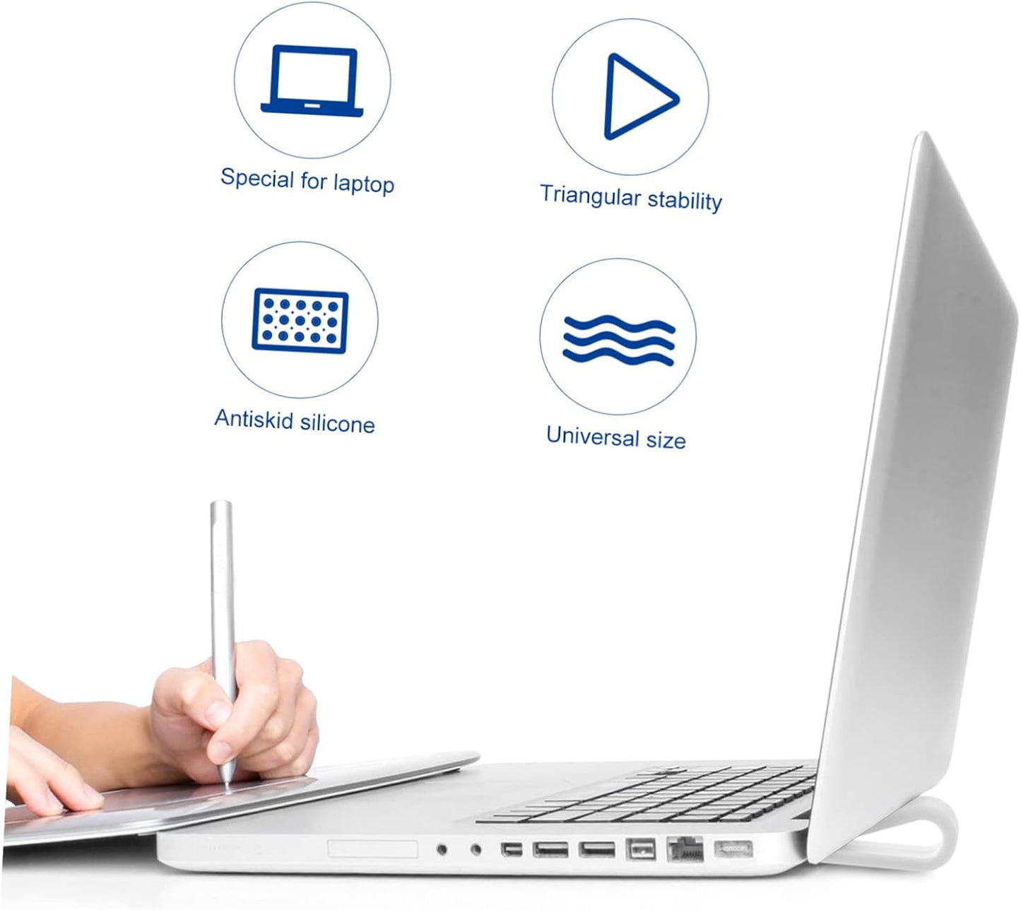 DOITOOL 4pcs Notebook Computer Holder Cooling Pad Laptop Stand Riser for Comfortable Typing
