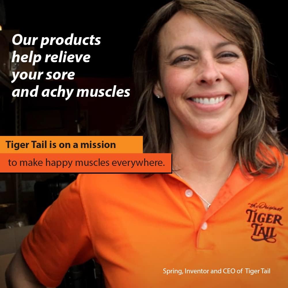 Tiger Tail The Original - Muscle Roller Massage Stick Portable Foam Roller - Helps Relieve Pain, Sore Muscles, Muscle Knots