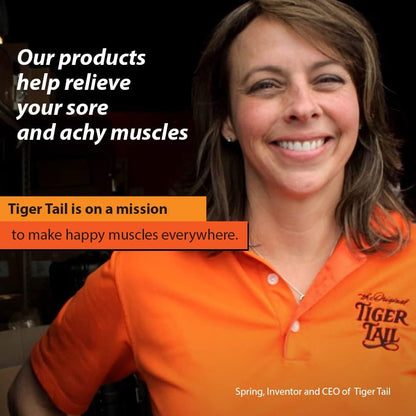 Tiger Tail The Original - Muscle Roller Massage Stick Portable Foam Roller - Helps Relieve Pain, Sore Muscles, Muscle Knots