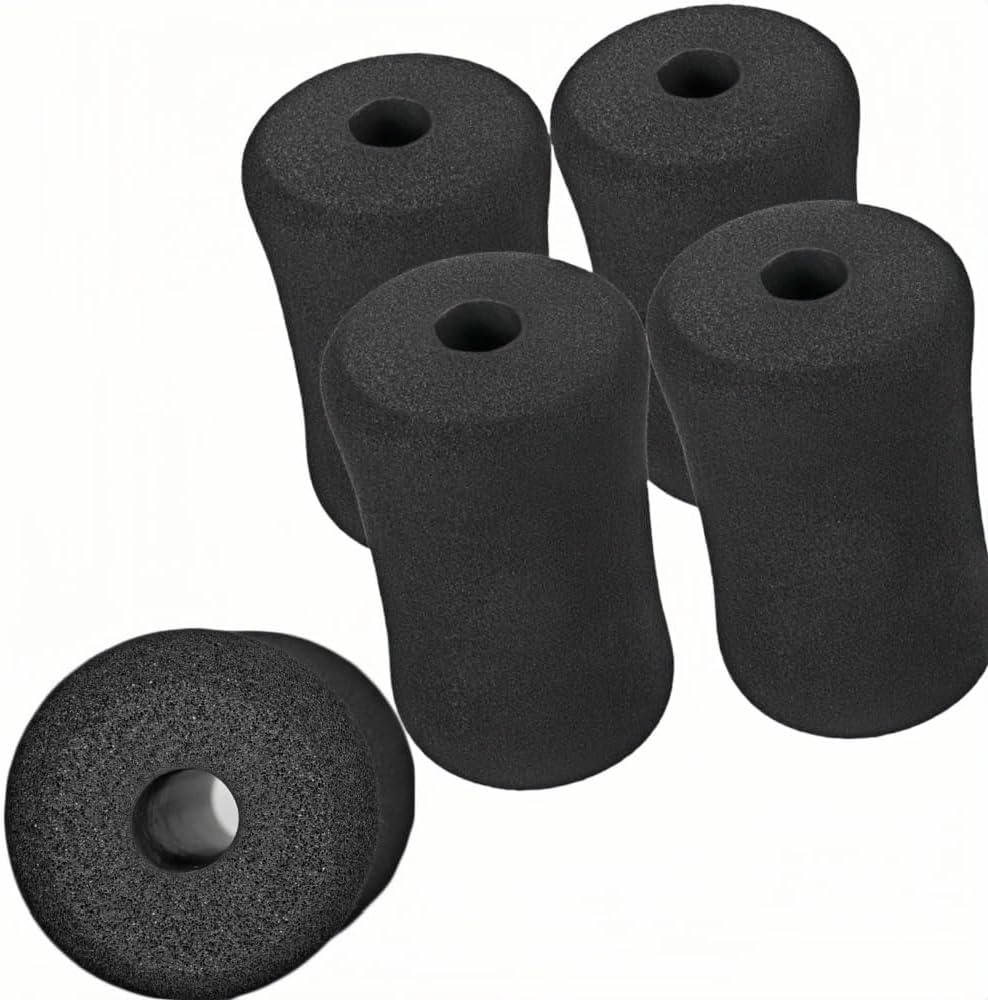 Foam Foot Pads Rollers, 4 pcs Replacement Foam Foot Pads, Weight Bench Leg Extension Curl Attachment for Home Gym Replacement Parts