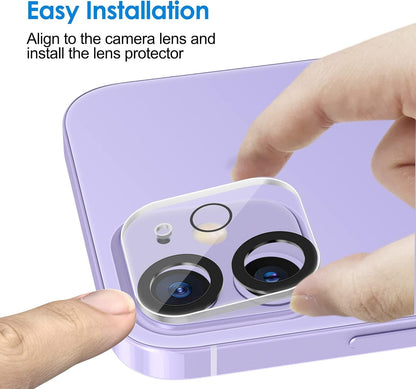JETech Camera Lens Protector for iPhone 11 6.1-Inch and iPhone 12 mini 5.4-Inch, 9H Tempered Glass, HD Clear, Anti-Scratch, Case Friendly, Does Not Affect Night Shots, 3-Pack