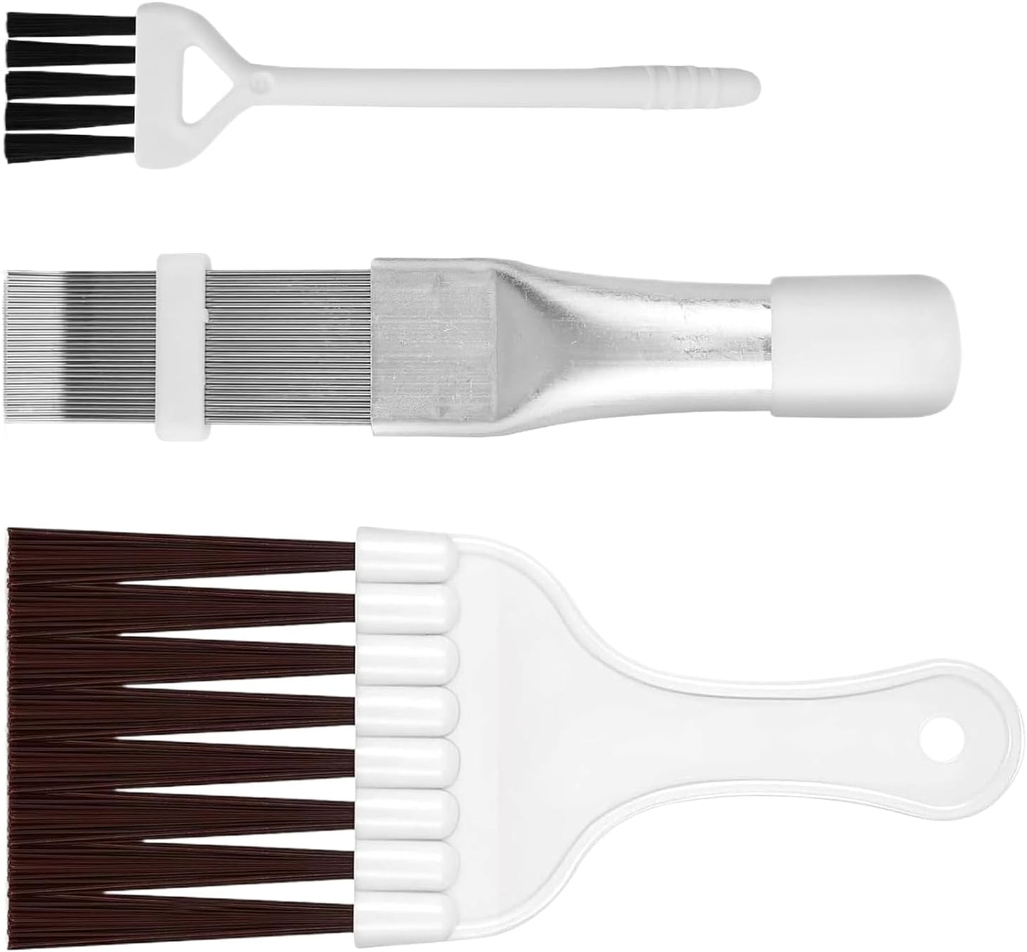 Cleaning Brush Set, Stainless Steel Coil Cleaner for Car, RV, Refrigerator, Duct, Vent, and Appliance Maintenance, Essential for Coil Repair and Efficiency