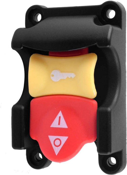 71649 Table Saw Paddle Switch Replacement Compatible with R-yobi Crafts-Man, Dual Safety Power Tool Locking Switch for Emergency Stop, 120V/250V Paddle On/Off Switch for Table Saw