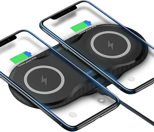 30watt Dual Wireless Charging Pad for Multiple Devices,Fast Charging Pad for iPhone 16/15/14/13/12/11/X,for Samsung Galaxy S24/S23 Ultra/S22/S21/S20,for Google Pixel 9 8 7 6,and All Qi-Enabled Devices
