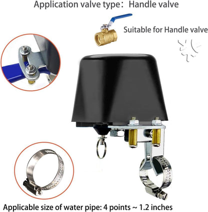 UseeLink Smart Matter Water/Gas Valve,Compatible with Alexa and Google Assistant,Application Program iOS/Android-2 Pack