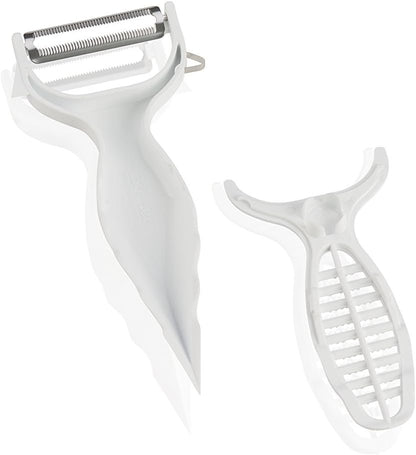 Swissmar Borner V-2007 Veg'Art Prep Tool with Detachable Grater, White