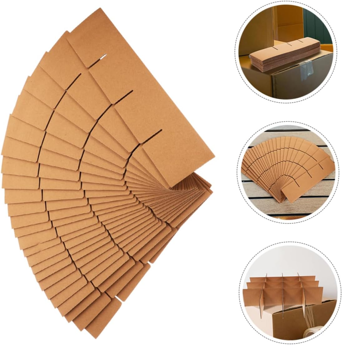 ERINGOGO 48pcs Boxes Cardboard Box Dividers for Packing and Shipping Protective Inner for Safe Storage of Electronics and Home Goods Versatile Packing Supplies for Efficient Organization