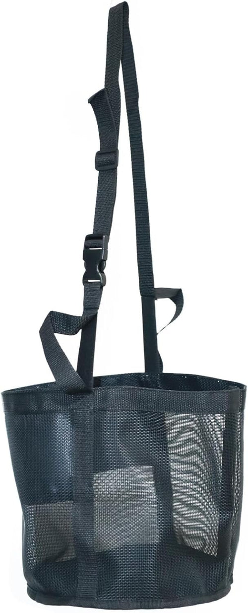 Nuburbur Horse Feed Bag for Grain, Medium, Heavy Duty Durable Mesh Horse Feeder with Adjustable Strap, Comfortable Neck, Reinforced Waterproof Bottom Horse Muzzle Feed Bag