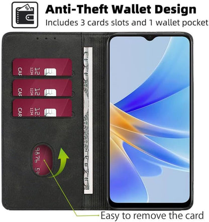 FORZARMOR for Motorola Moto G75 5G (6.78 Inch) Case Wallet Cover PU Leather Pockets Shockproof Magnetic Flip Card Holder (for Moto G75 5G, Black)