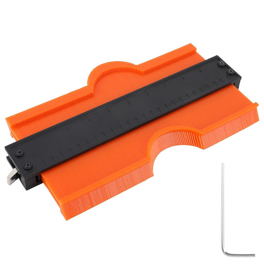10 Inch Contour Gauge, Profile Gauge Shape Duplicator with Lock, Contour Gauge Profile Tool, Contour Gauge Duplicator Measuring Tool for Precise Duplication Woodworking Tools