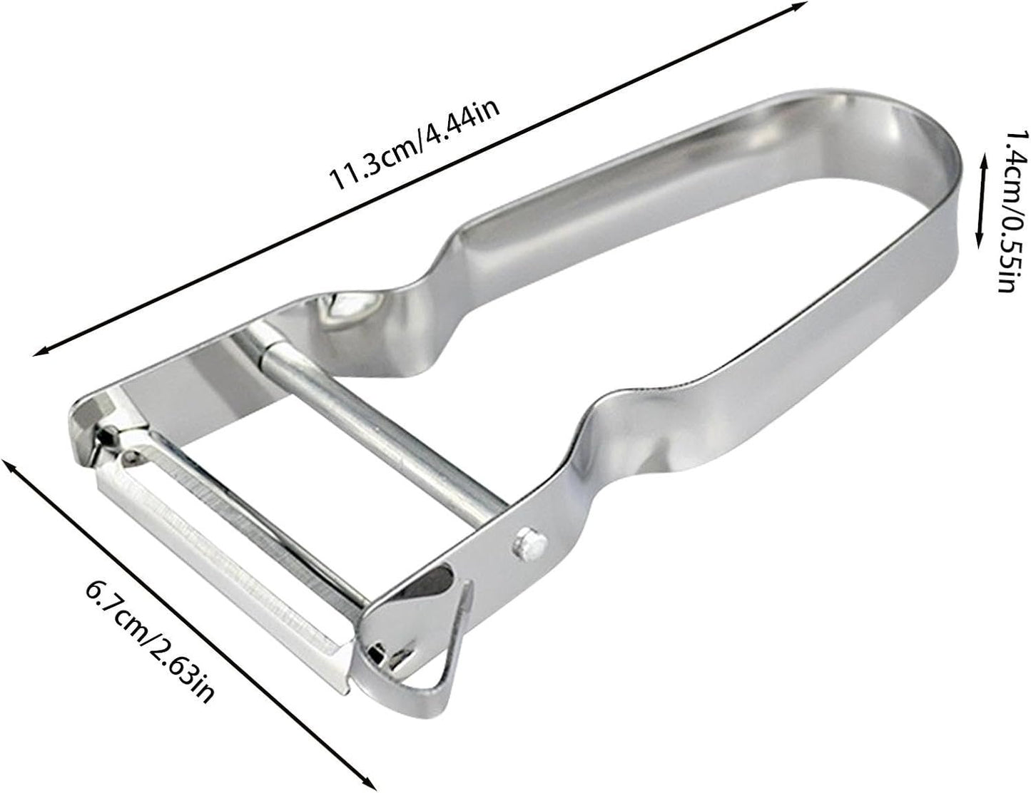 Shurzzesj Kitchen Peelers, Kitchen Chopper Peeler, Kitchen Anti-Slip and Rustproof Potato Peeler | Kitchen Utensil, Portable Kitchen Gadgets with Comfortable Handle, Shredder